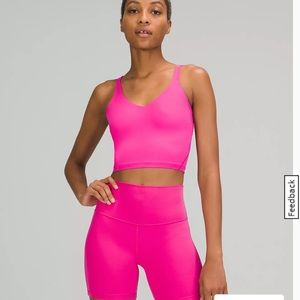 NWT Lululemon align tank sonic pink size 0